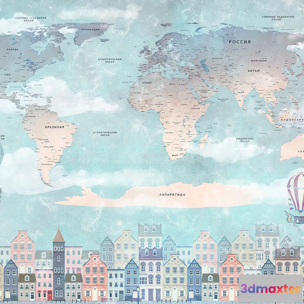 1680554 - Perspektiva - Wallpaper City Map 3D Max