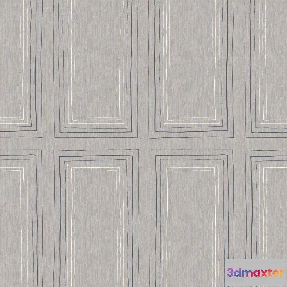 1681066 - Rimura - Wallpaper Modern boiserie 3D Max