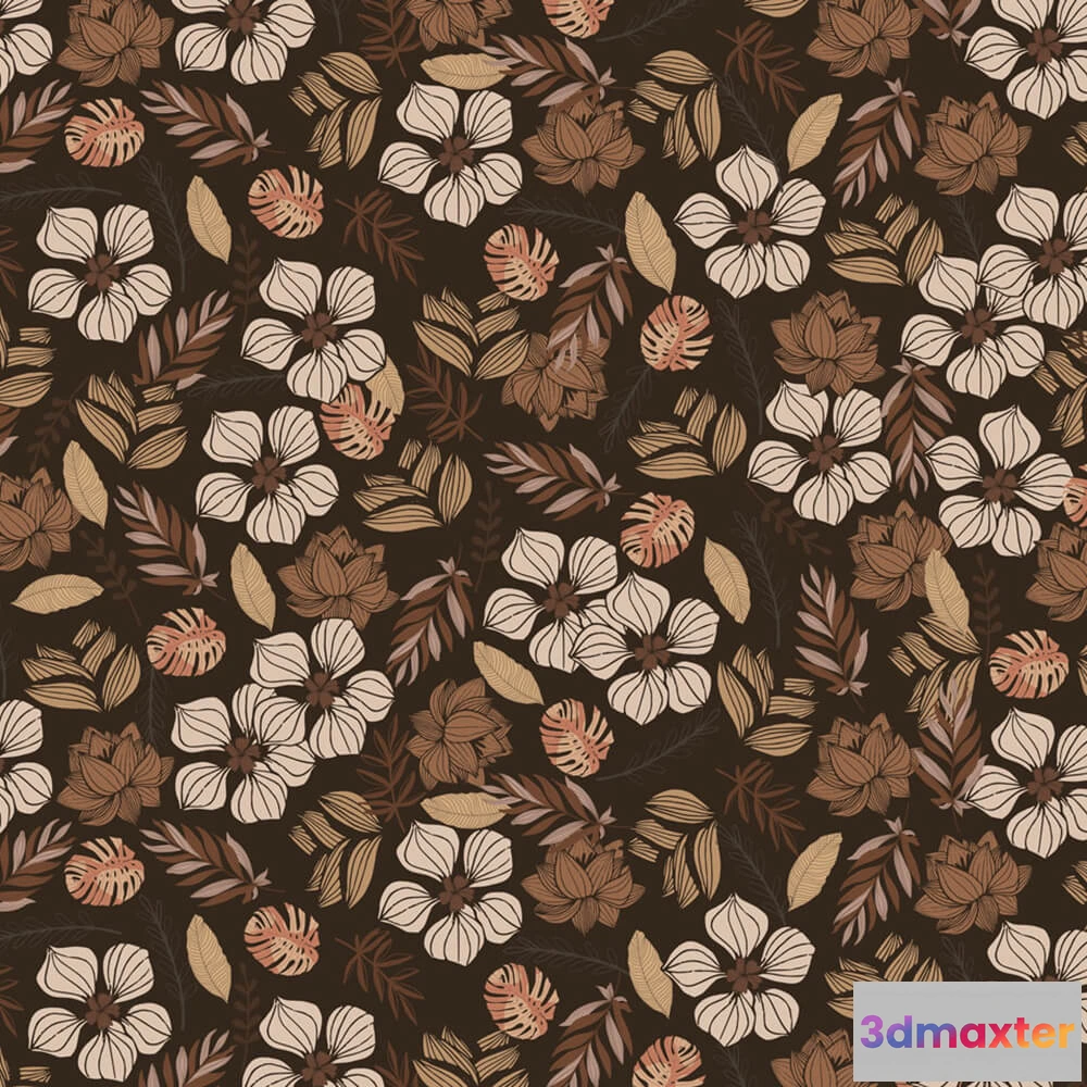 1681242 - Rimura - Wallpaper Floral 3D Max