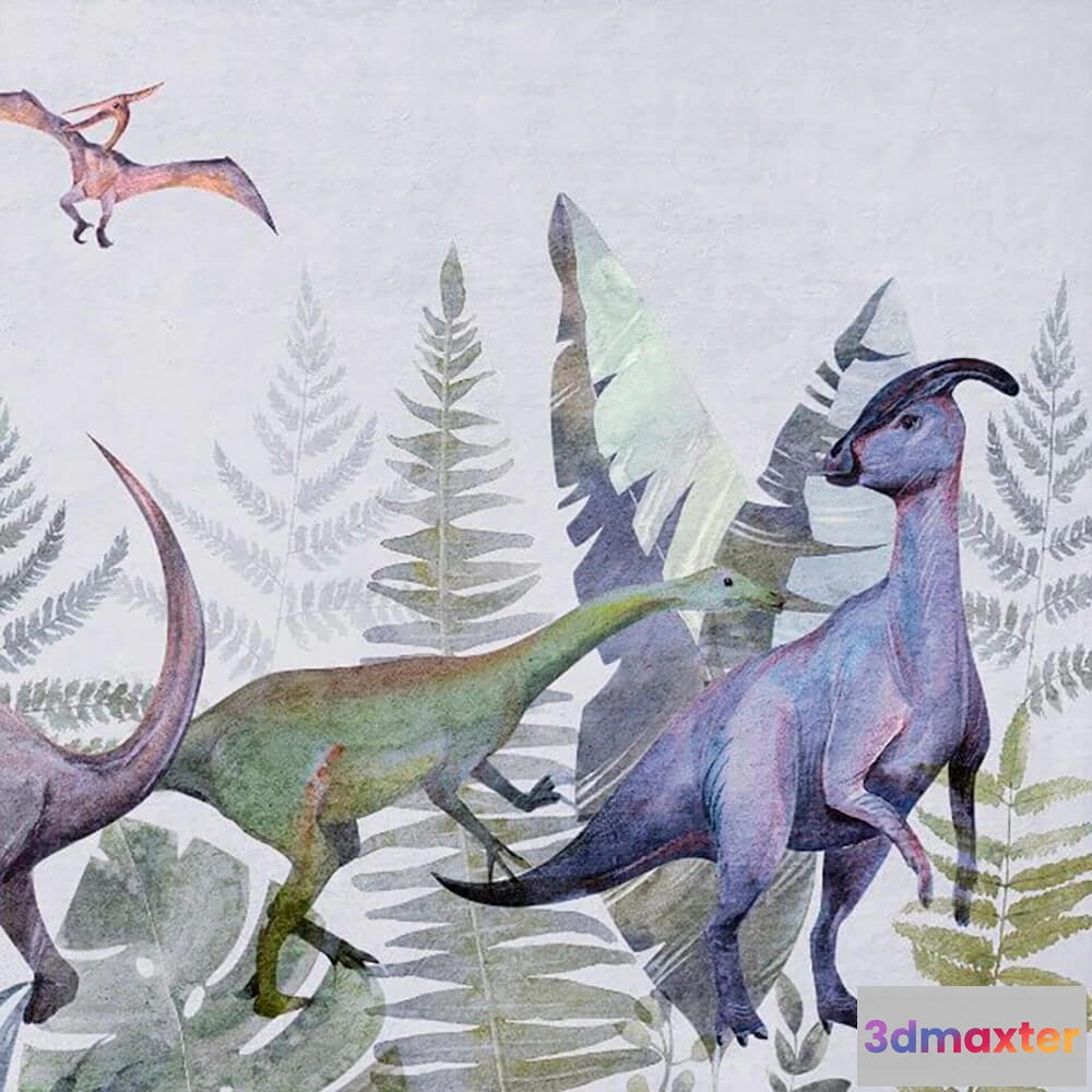 1681482 - ROCK AND WALL - Wallpaper Jurassic period 3D Max