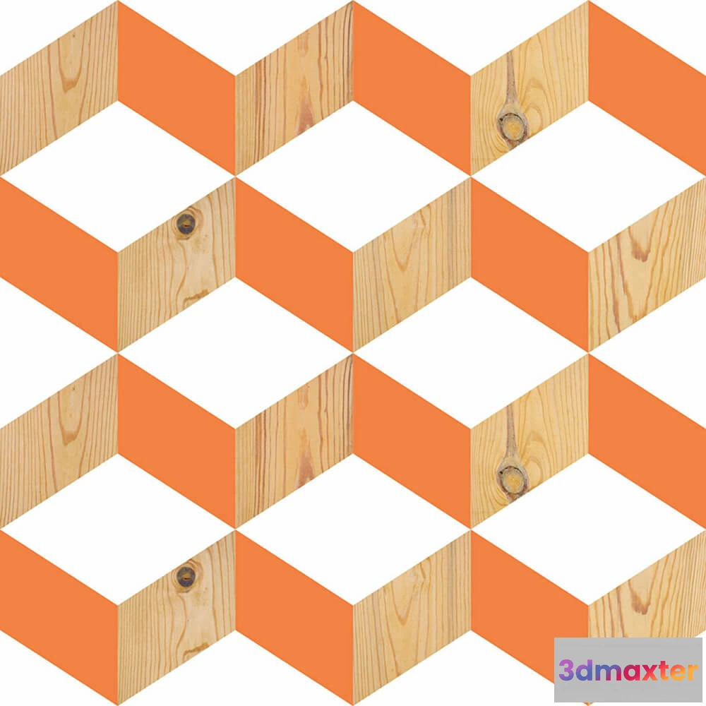 1681494 - ROCK AND WALL - Wallpaper Orange rhombuses 3D Max