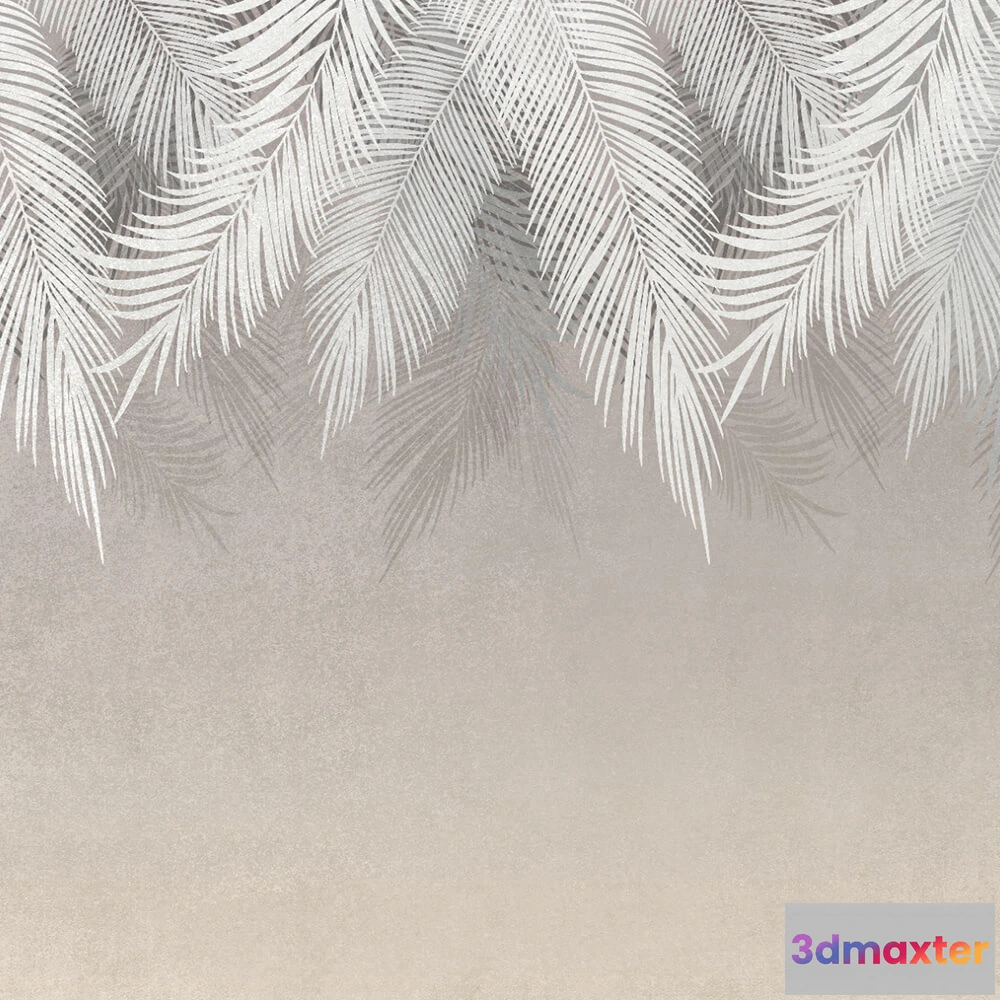 1681504 - ROCK AND WALL - Wallpaper Feathers 3D Max