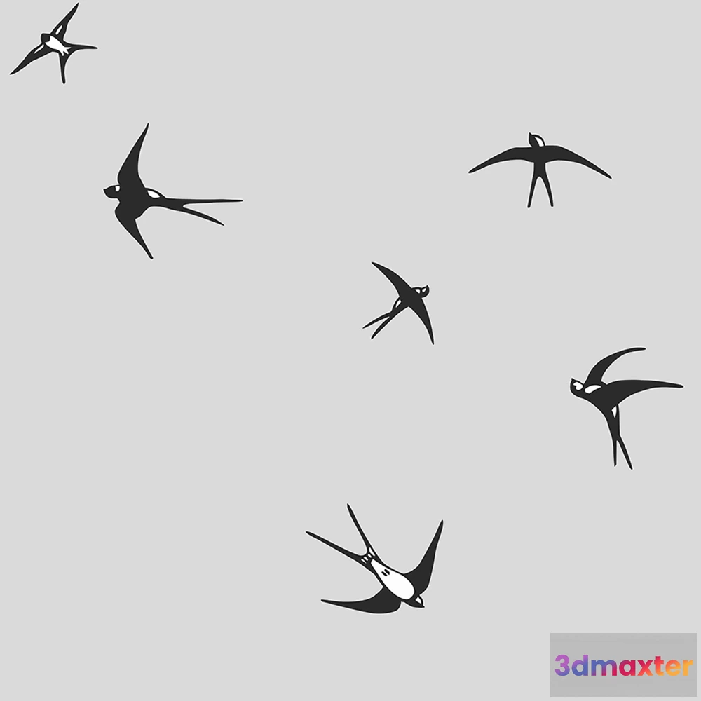 1681586 - ROCK AND WALL - Wallpaper Swallows 3D Max