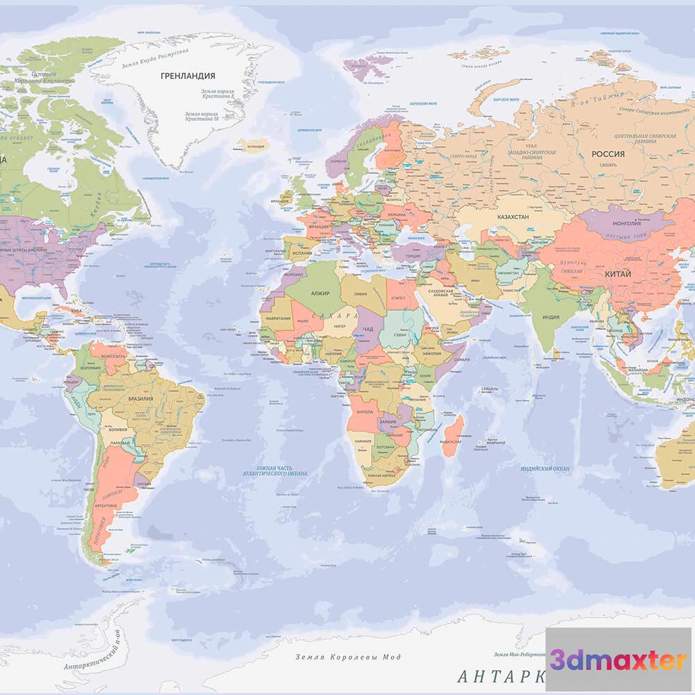 1681594 - ROCK AND WALL - Wallpaper Political map of the world 3D Max