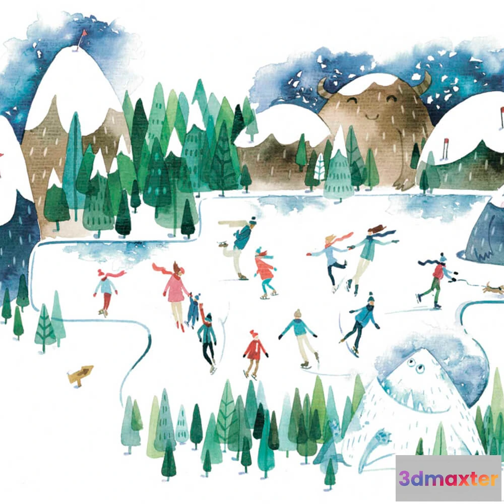 1681608 - ROCK AND WALL - Wallpaper Rink 3D Max