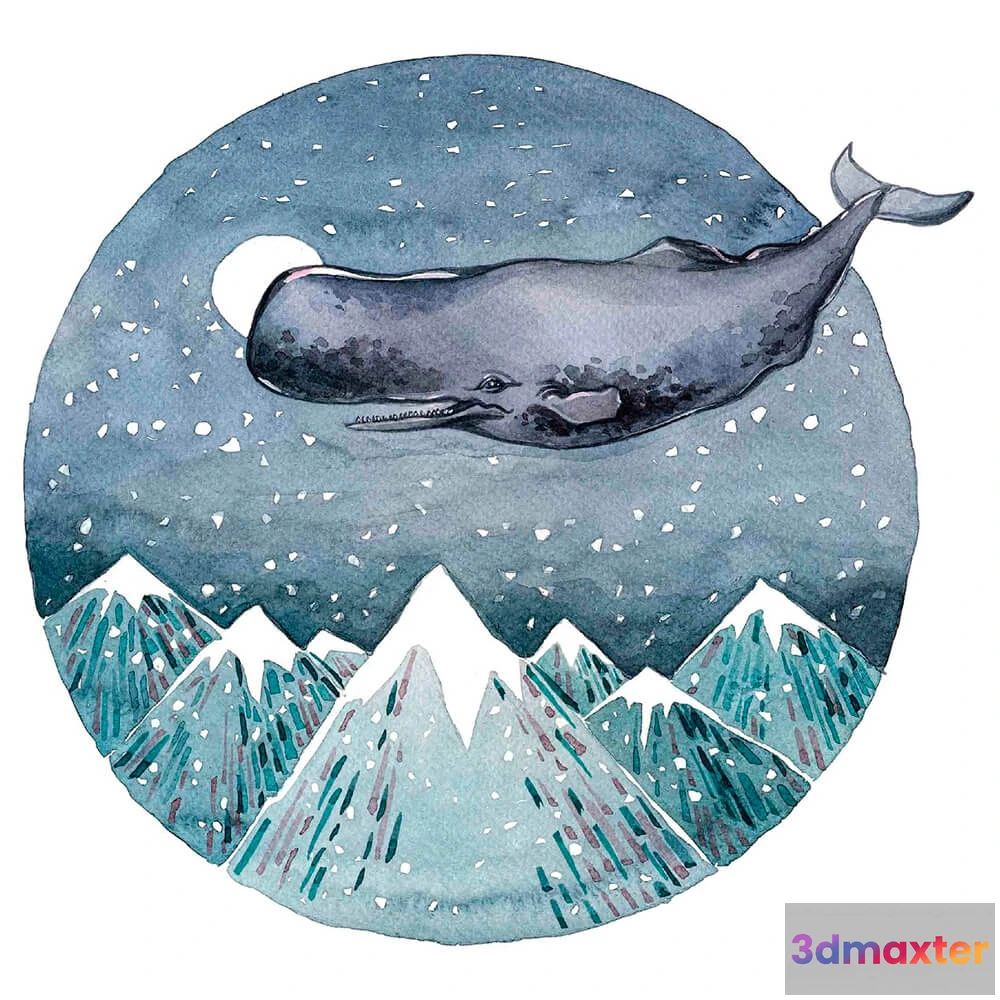 1681648 - ROCK AND WALL - Wallpaper Cachalot in the mountains 3D Max