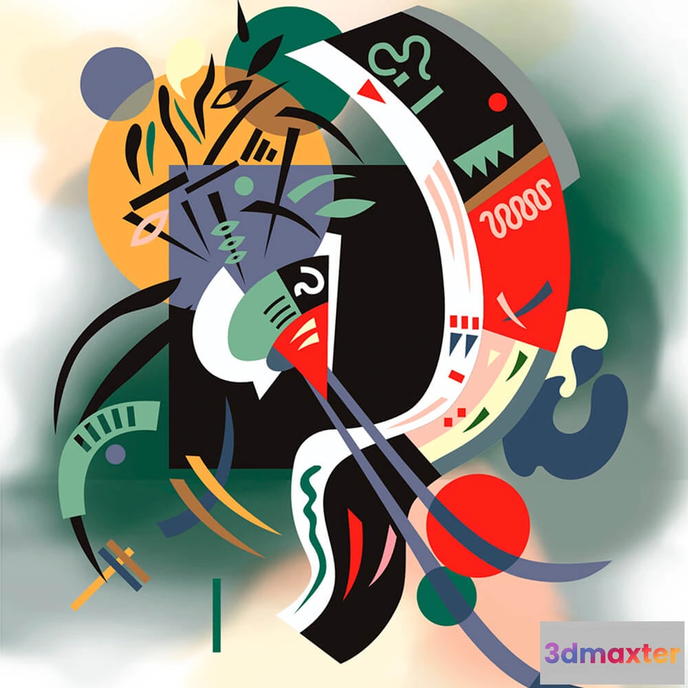 1681656 - ROCK AND WALL - Wallpaper Kandinsky 3D Max