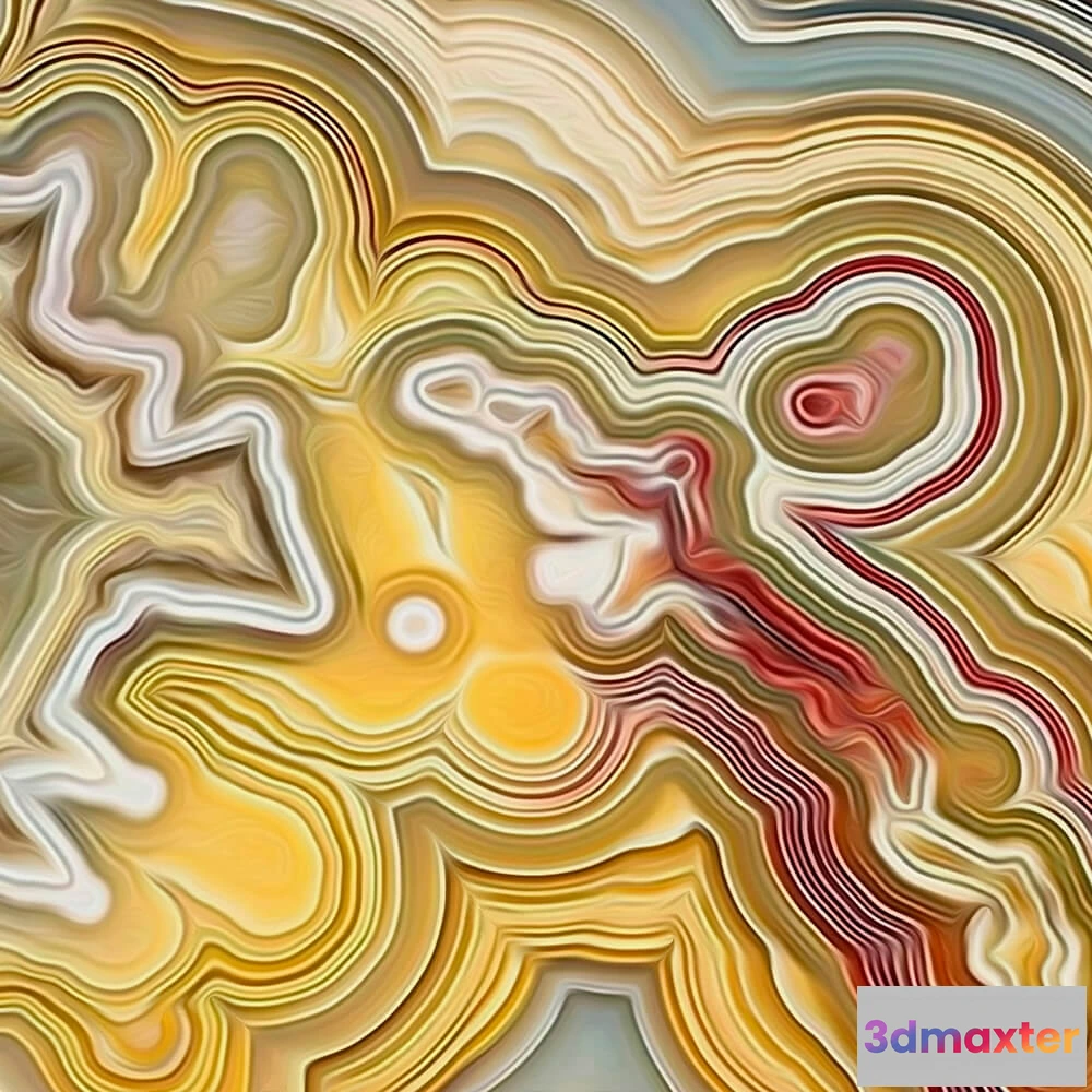1681702 - ROCK AND WALL - Wallpaper Agate yellow 3D Max