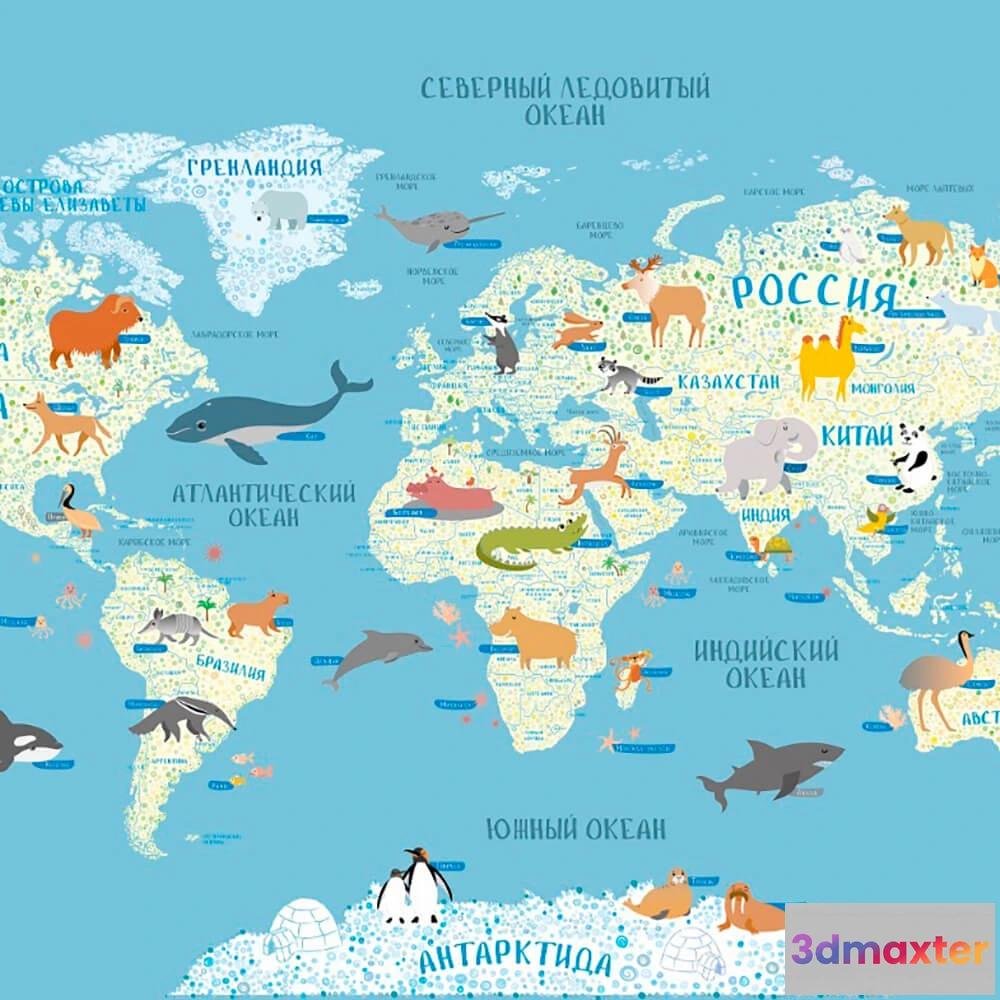 1681722 - ROCK AND WALL - Wallpaper Funny world map 3D Max