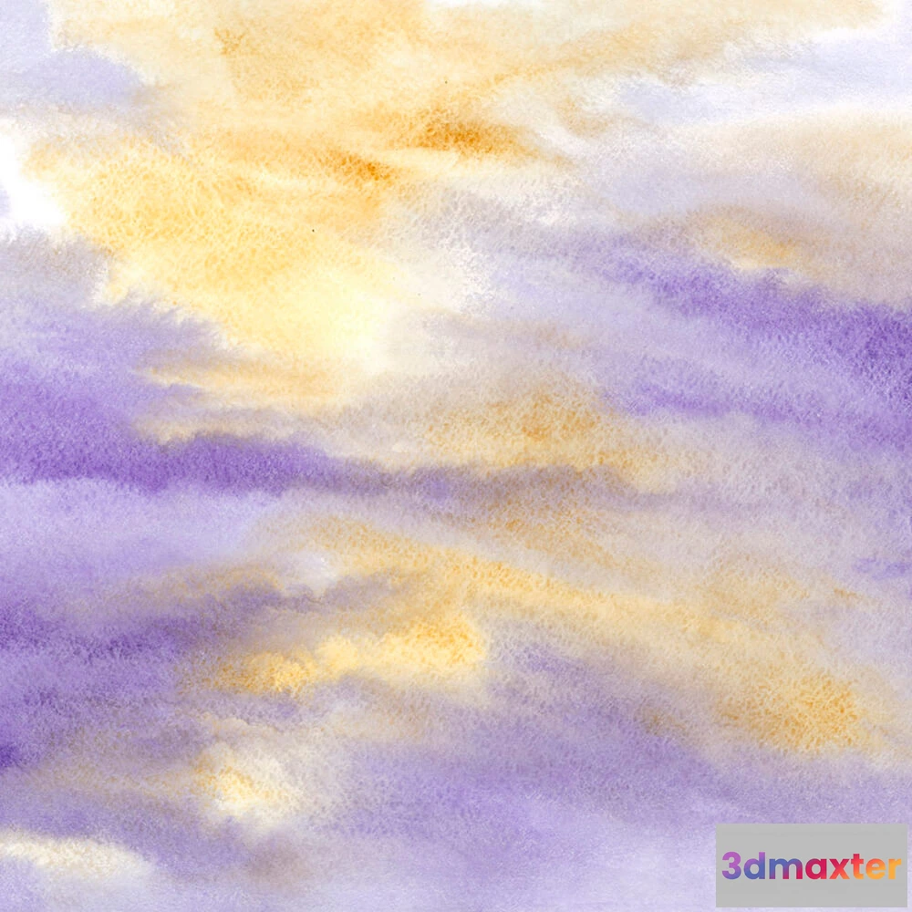 1681760 - ROCK AND WALL - Wallpaper Watercolor sunset 3D Max