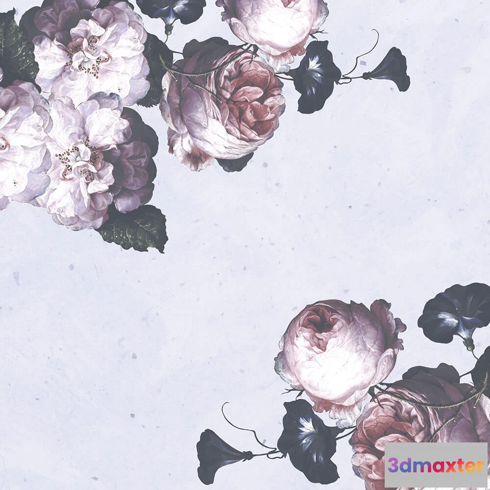 1681832 - Spaghetti Wall  - Wallpaper Mirror Flower Water Moon WPN 418 3D Max