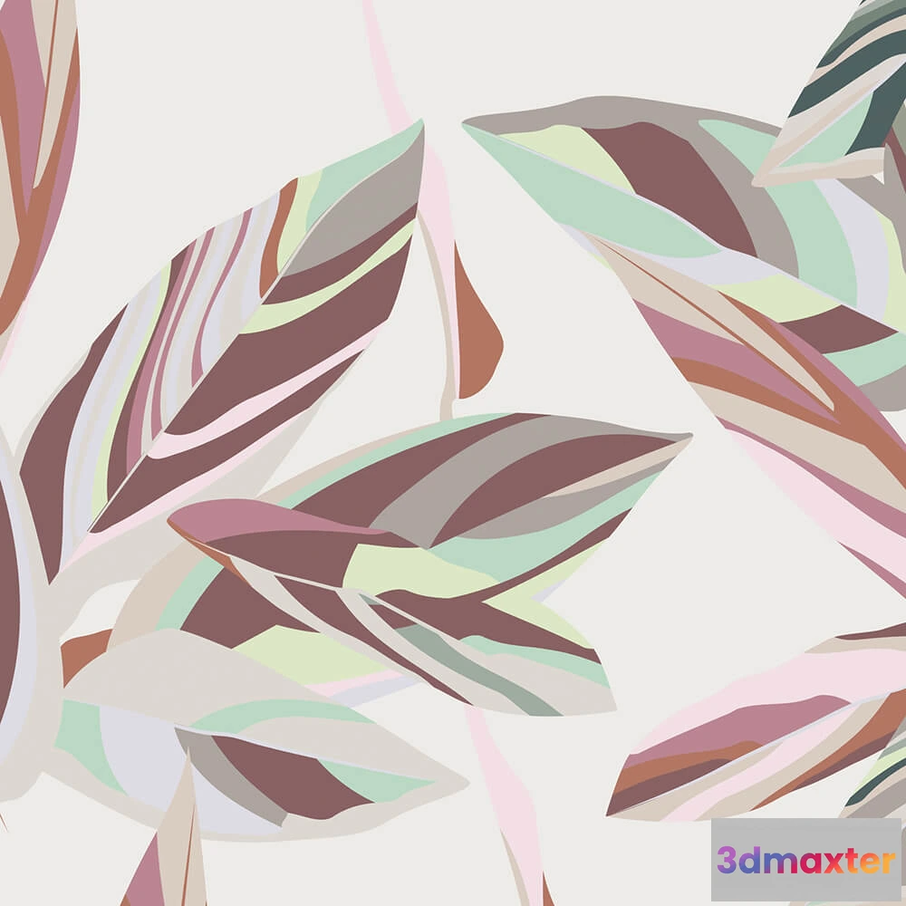 1681838 - Spaghetti Wall  - Wallpaper Leaves WPN 415 3D Max