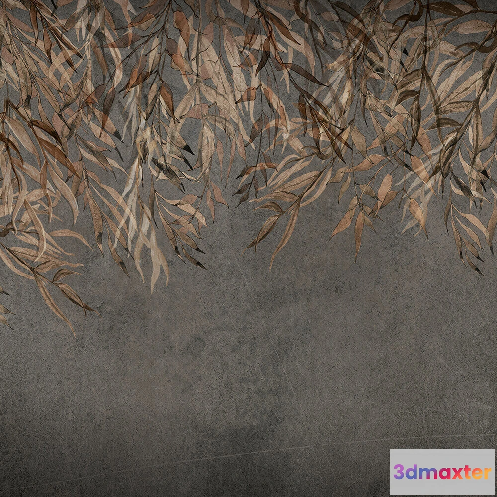 1681844 - Spaghetti Wall  - Wallpaper Copper Fronds WPN 414 3D Max
