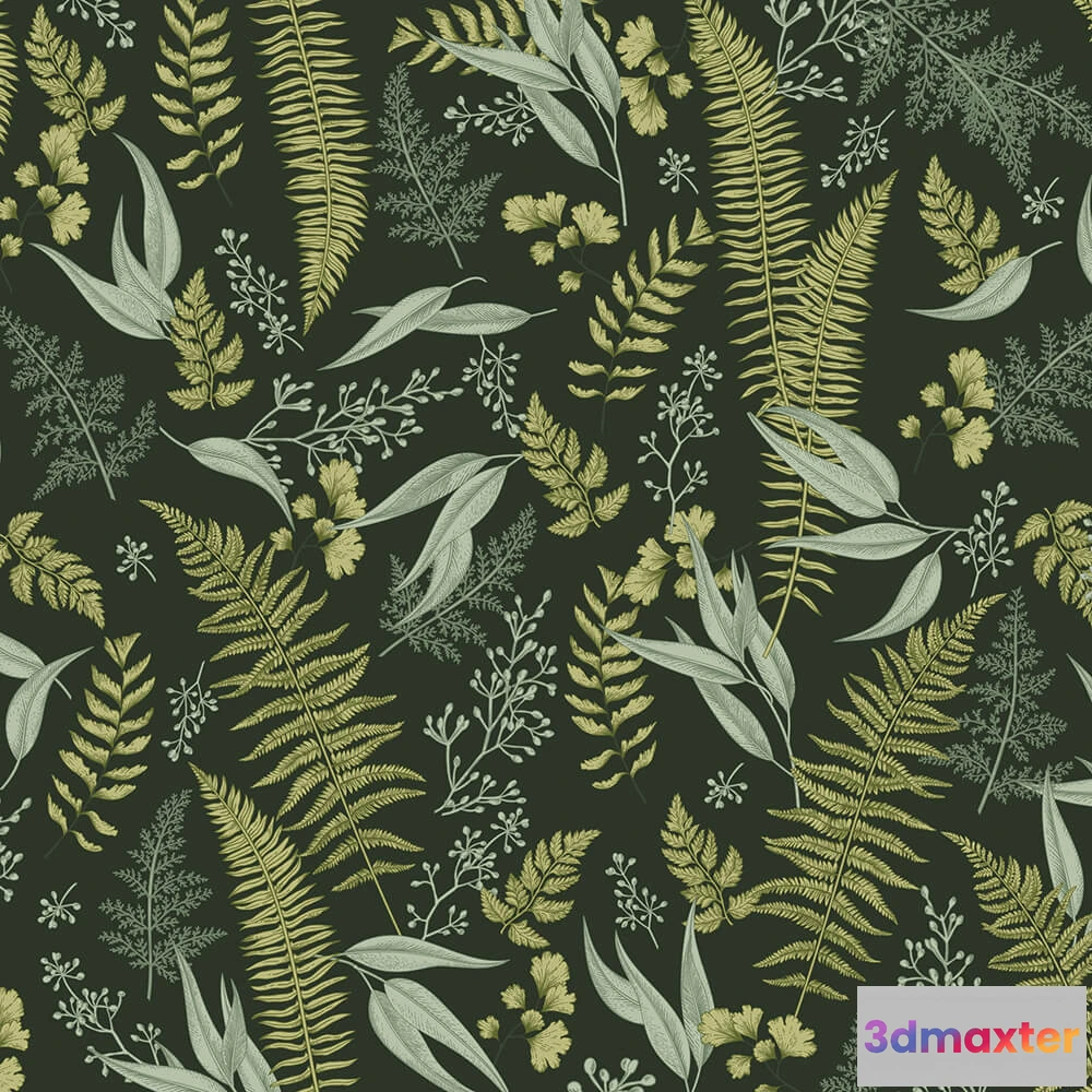 1681850 - Spaghetti Wall  - Wallpaper Herbal WPN 411 3D Max