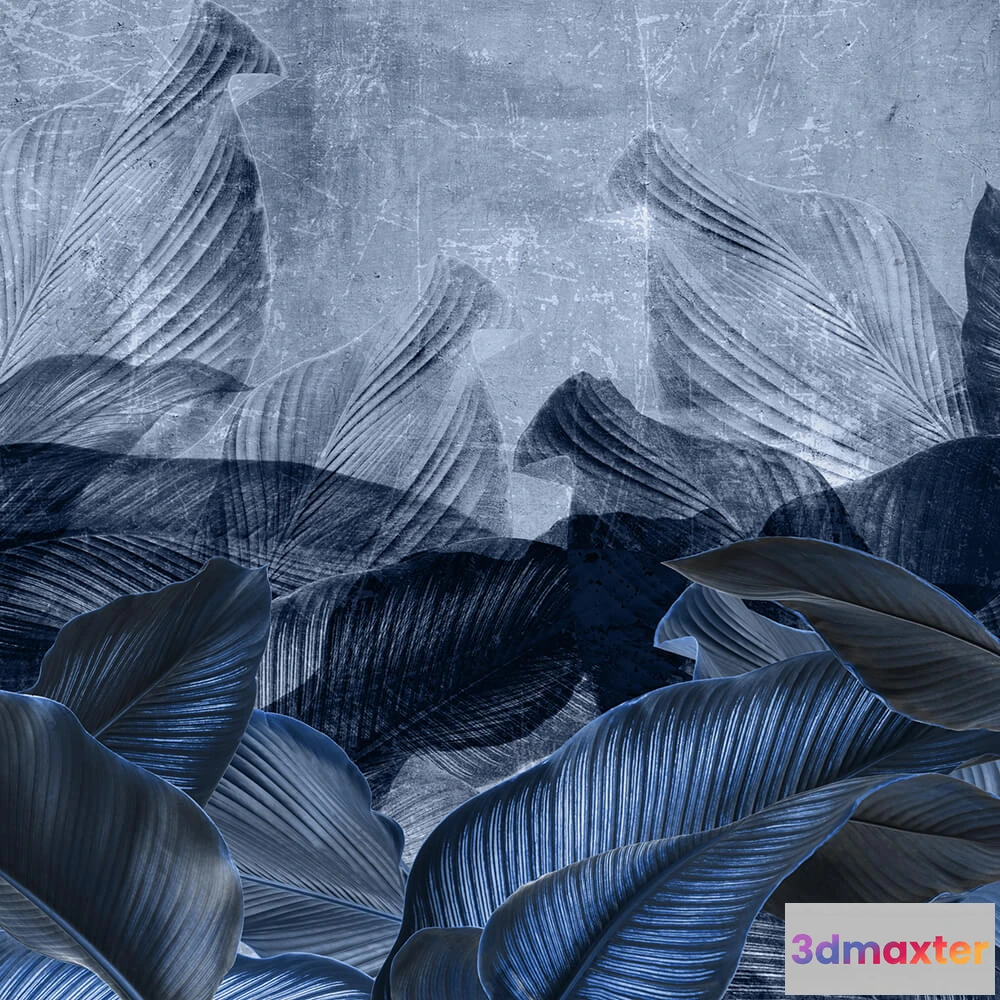 1681870 - Spaghetti Wall  - Wallpaper Blue Deep WPN 401 3D Max