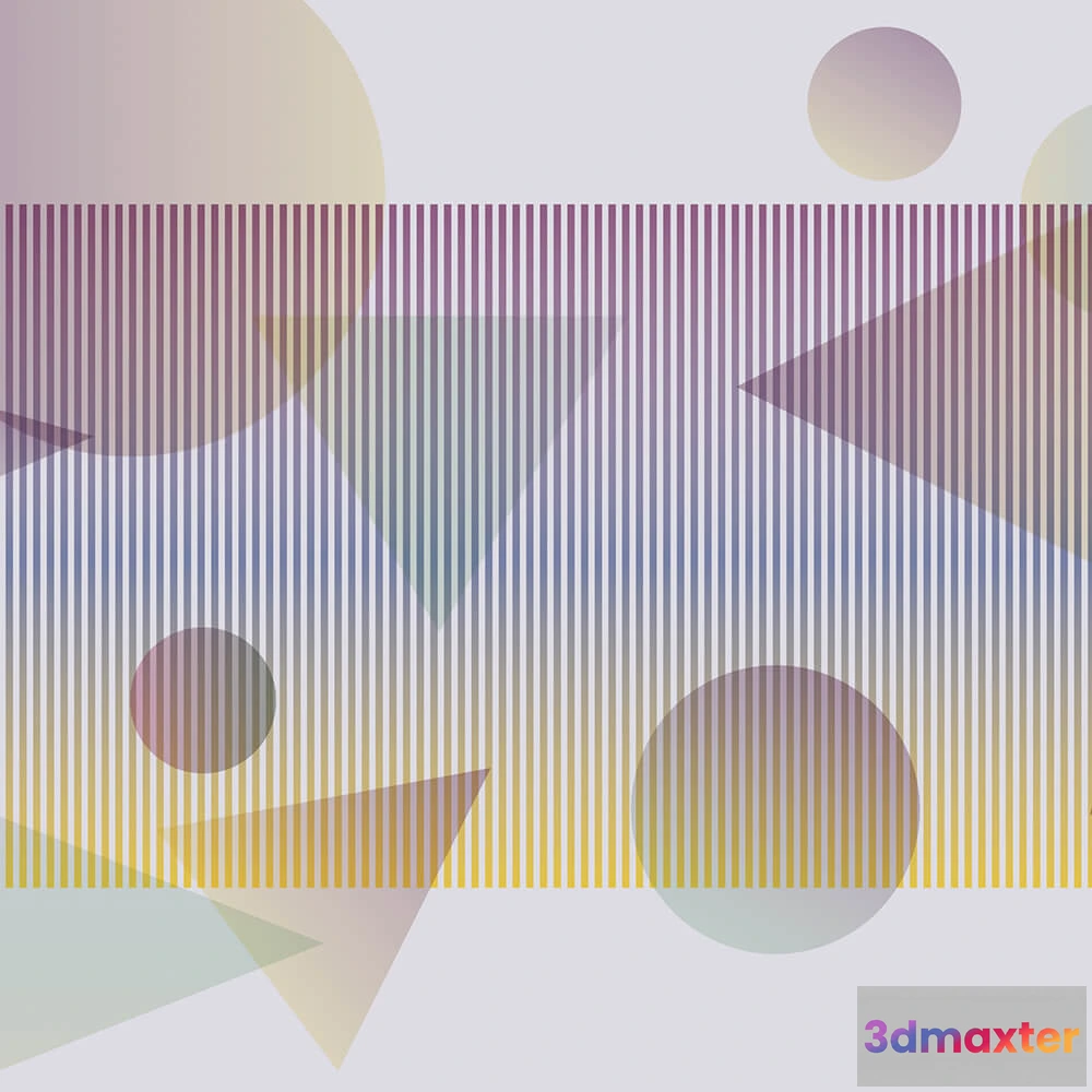 1681944 - Spaghetti Wall  - Wallpaper Circles and Triangles WPN 135 3D Max