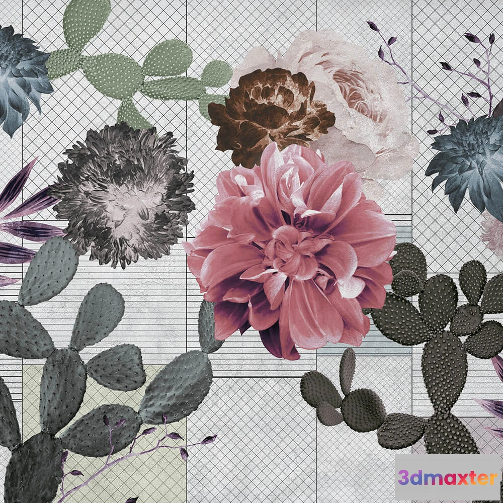 1681976 - Spaghetti Wall  - Wallpaper Desert collage WPN 121 3D Max