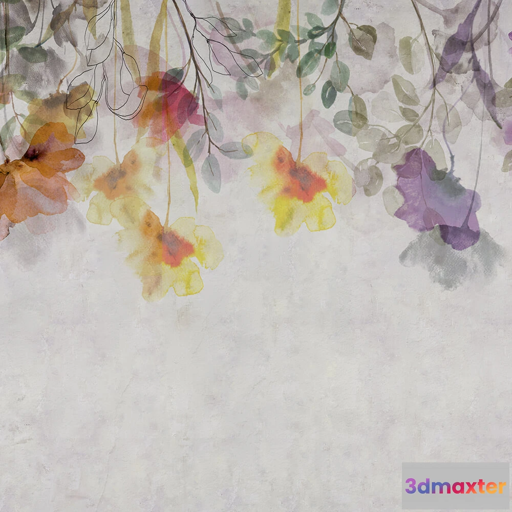 1682002 - Spaghetti Wall  - Wallpaper Blossomy WPN 119 3D Max