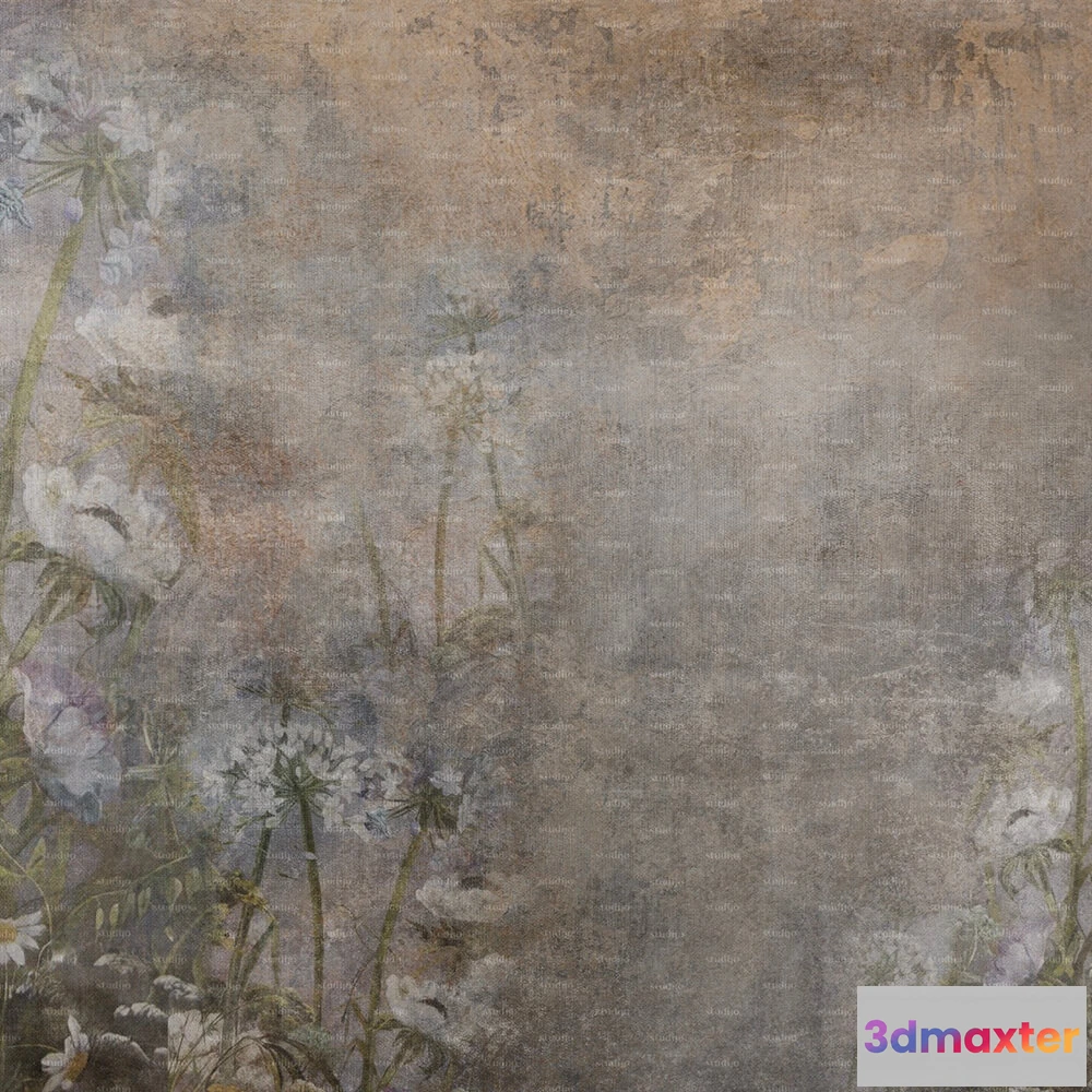 1682060 - Studijo Wallart - Wallpaper Field flowers 3D Max