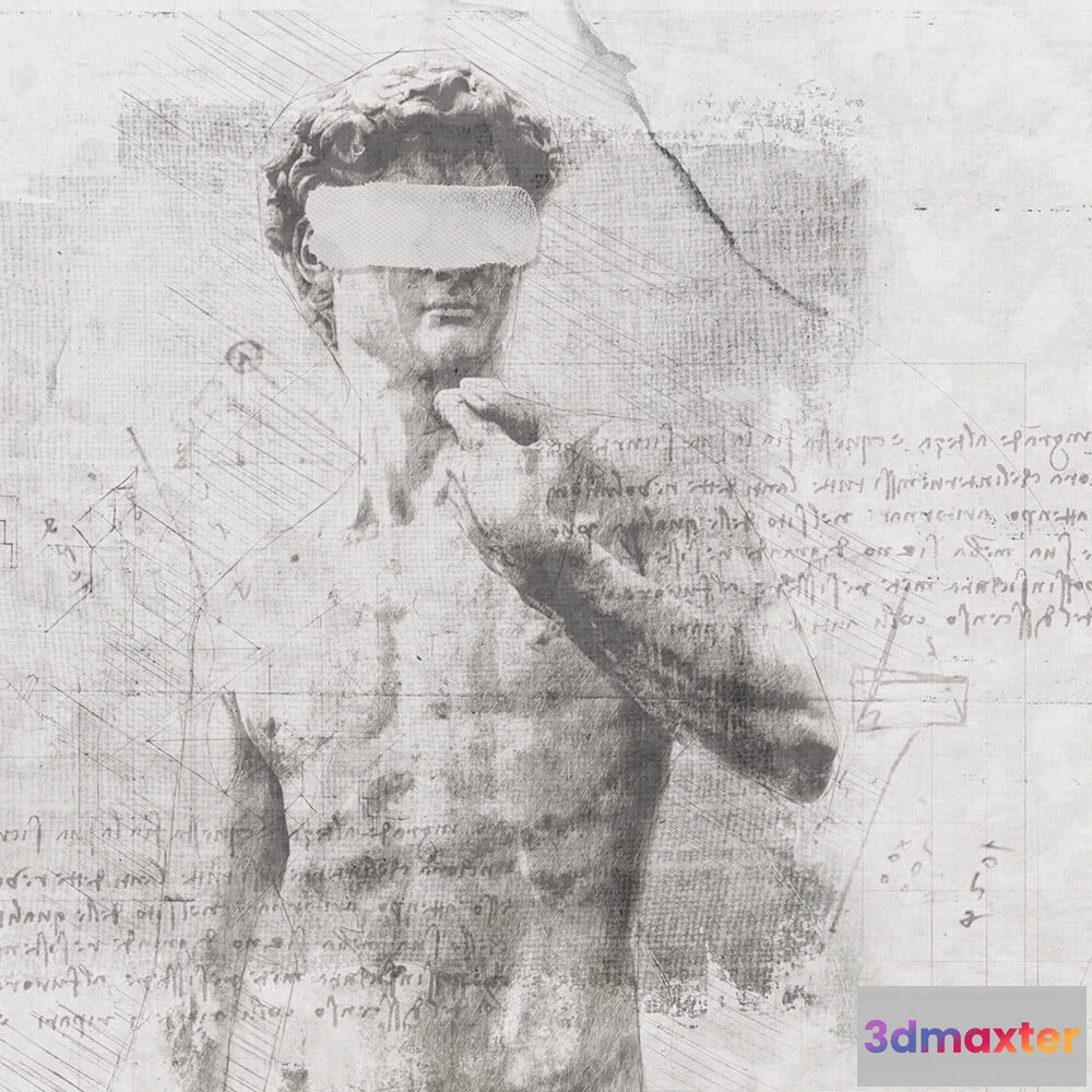 1682100 - Studijo Wallart - Wallpaper Miki head 3D Max