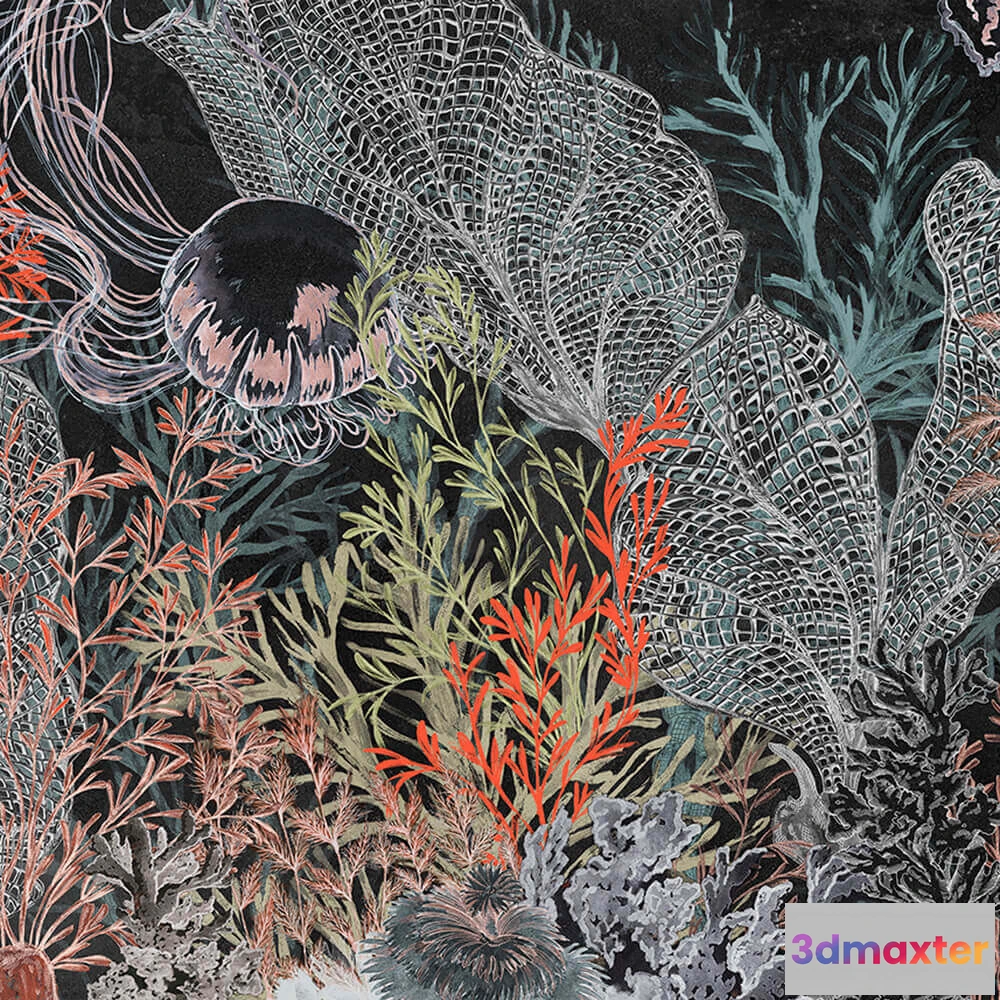 1682174 - Styl’editions - Wallpaper KEYS REEF 3D Max