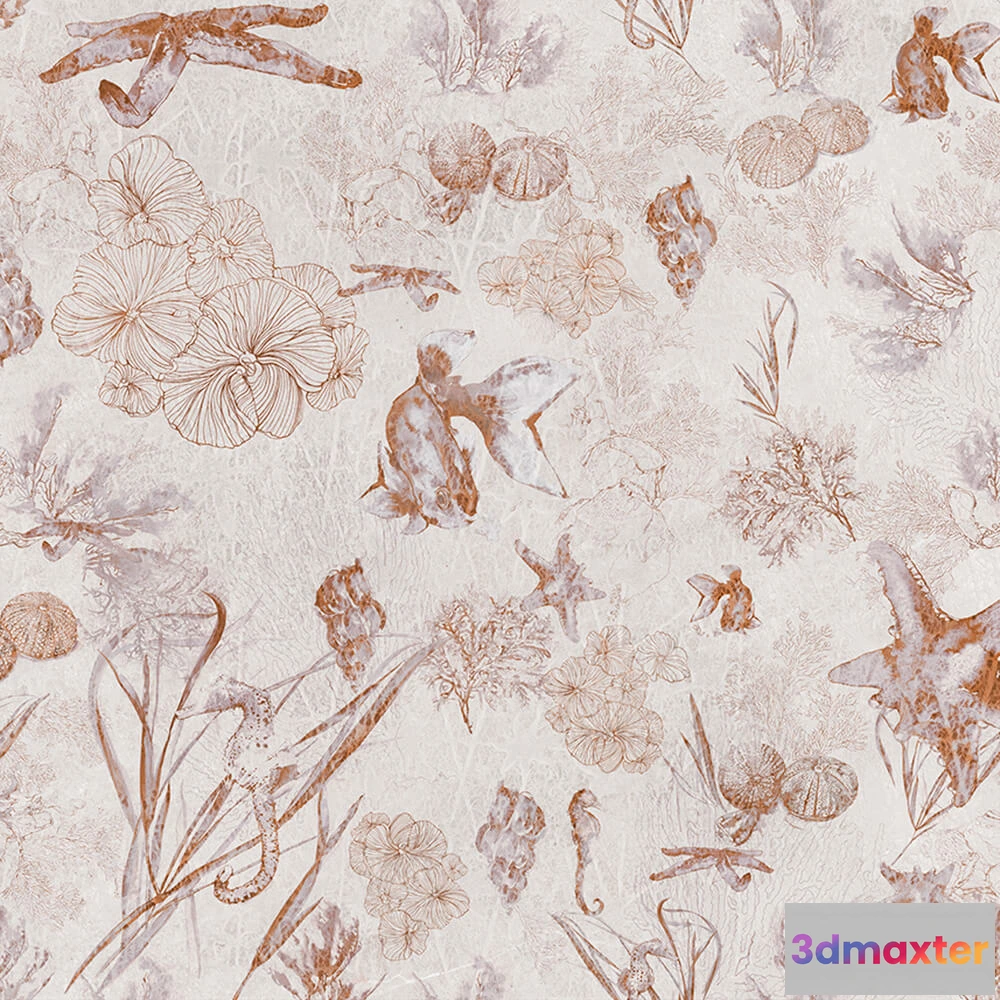 1682180 - Styl’editions - Wallpaper HIPPOCAMPUS 3D Max