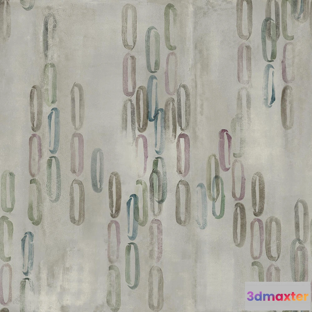 1682244 - Styl’editions - Wallpaper Pennellate Fiore 3D Max