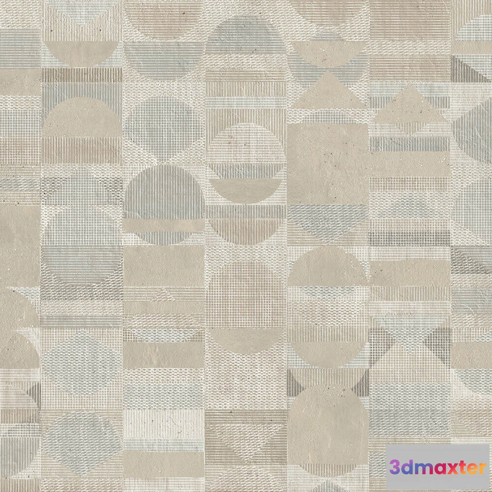 1682250 - Styl’editions - Wallpaper Trame di calce 3D Max