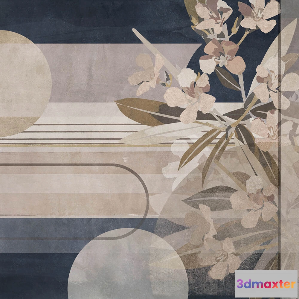 1682400 - Styl’editions - Wallpaper Desert flowers 3D Max