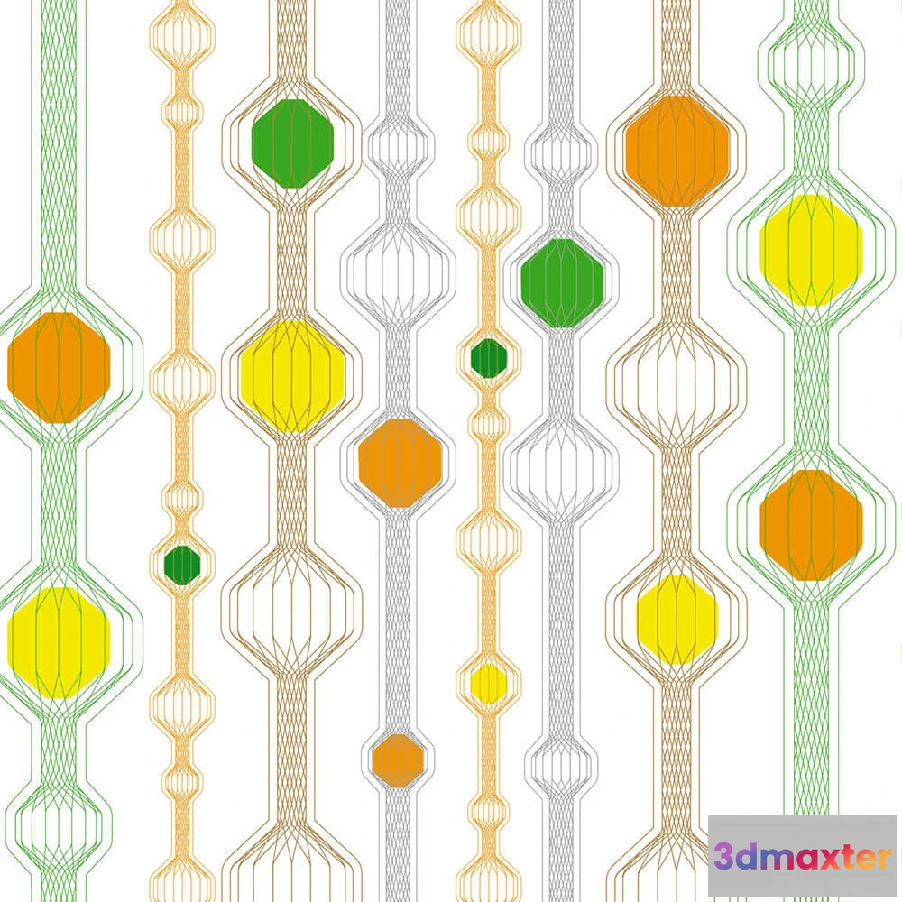 1682442 - Styl’editions - Wallpaper Filaire 3D Max