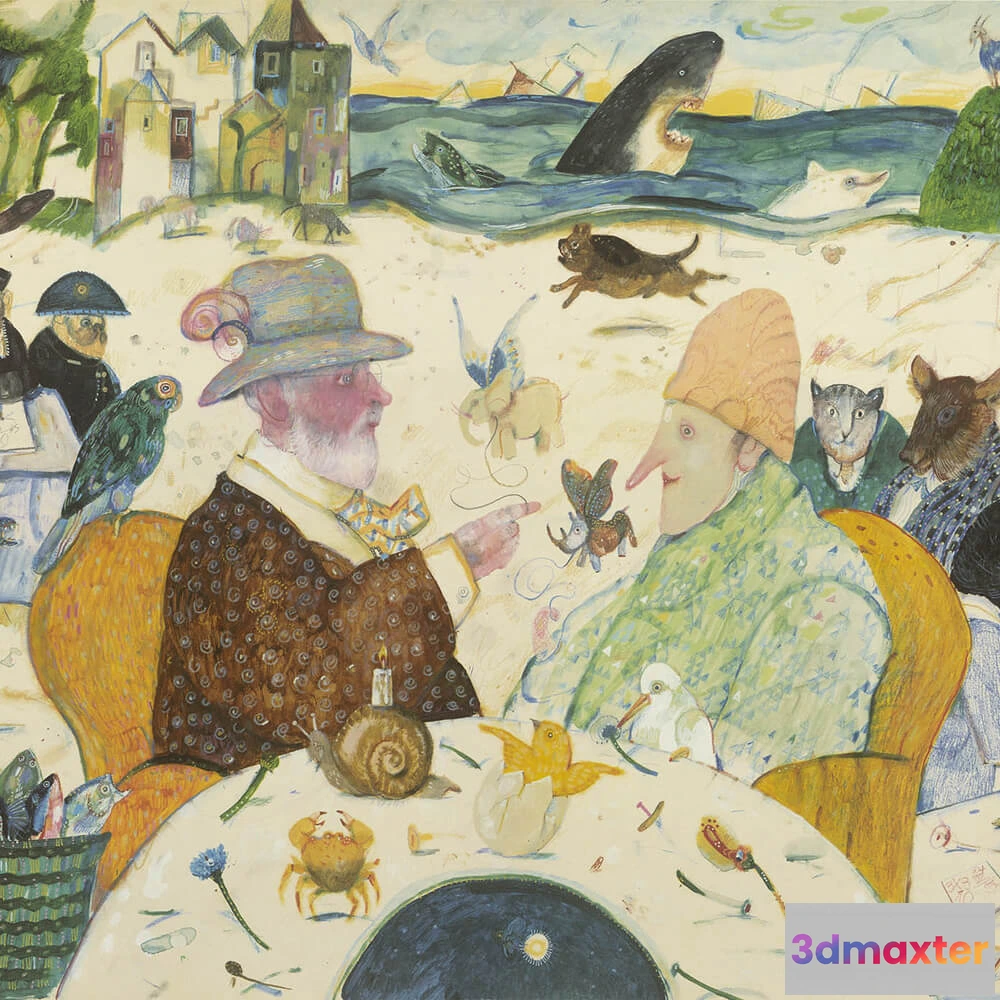 1682482 - Styl’editions - Wallpaper Animali di Pinocchio 3D Max