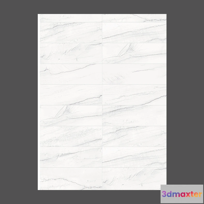 1682698 - Tau Ceramica - Nantes White Shade Variation 3D Max