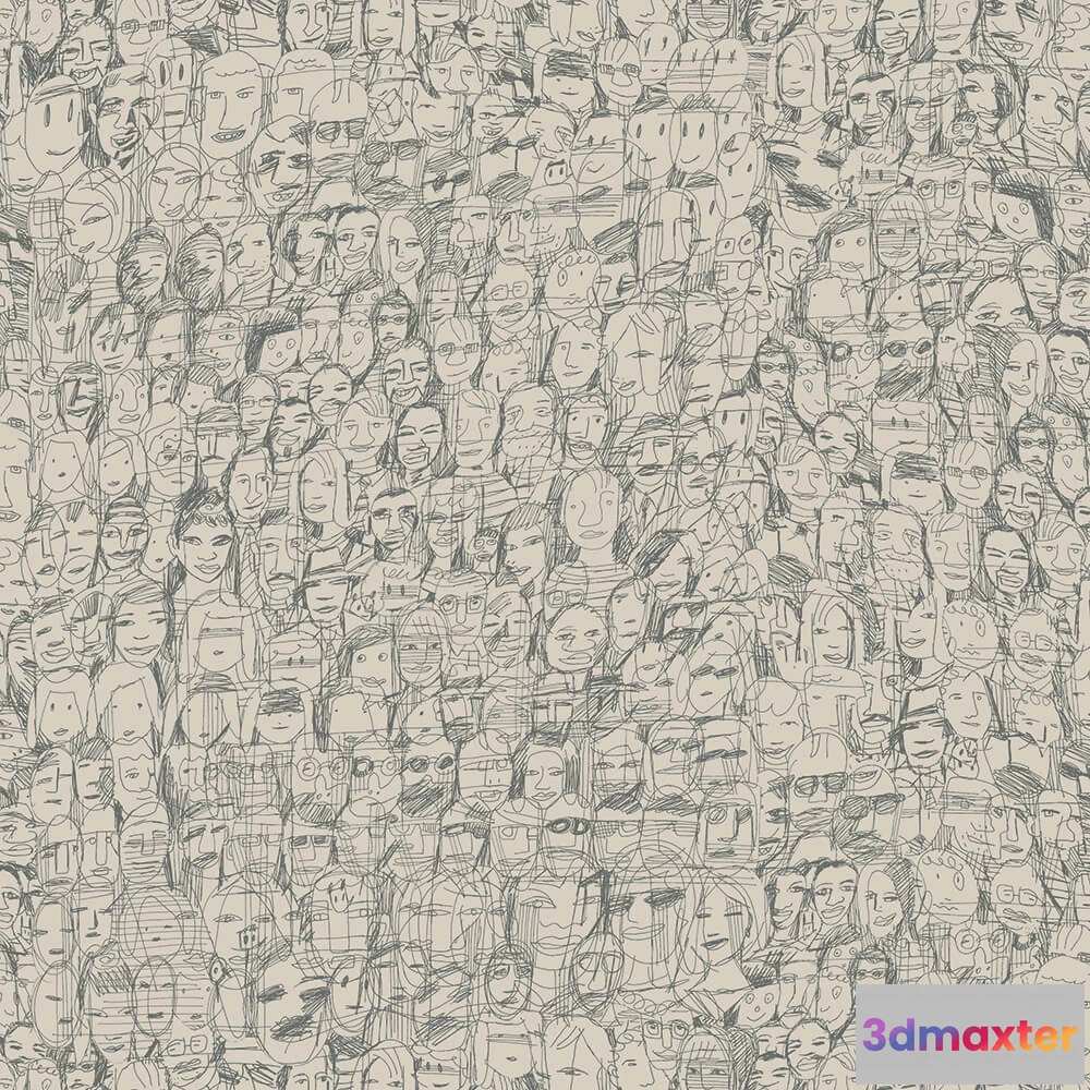 1682882 - Tres Tintas  - Wallpaper Mil Caras 1995-3 3D Max