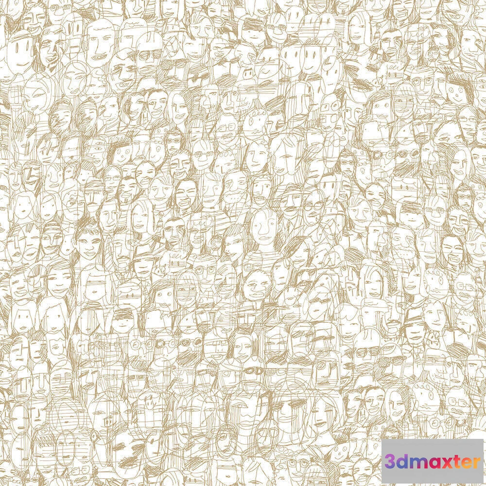 1682898 - Tres Tintas  - Wallpaper Mil Caras 1995-8 3D Max