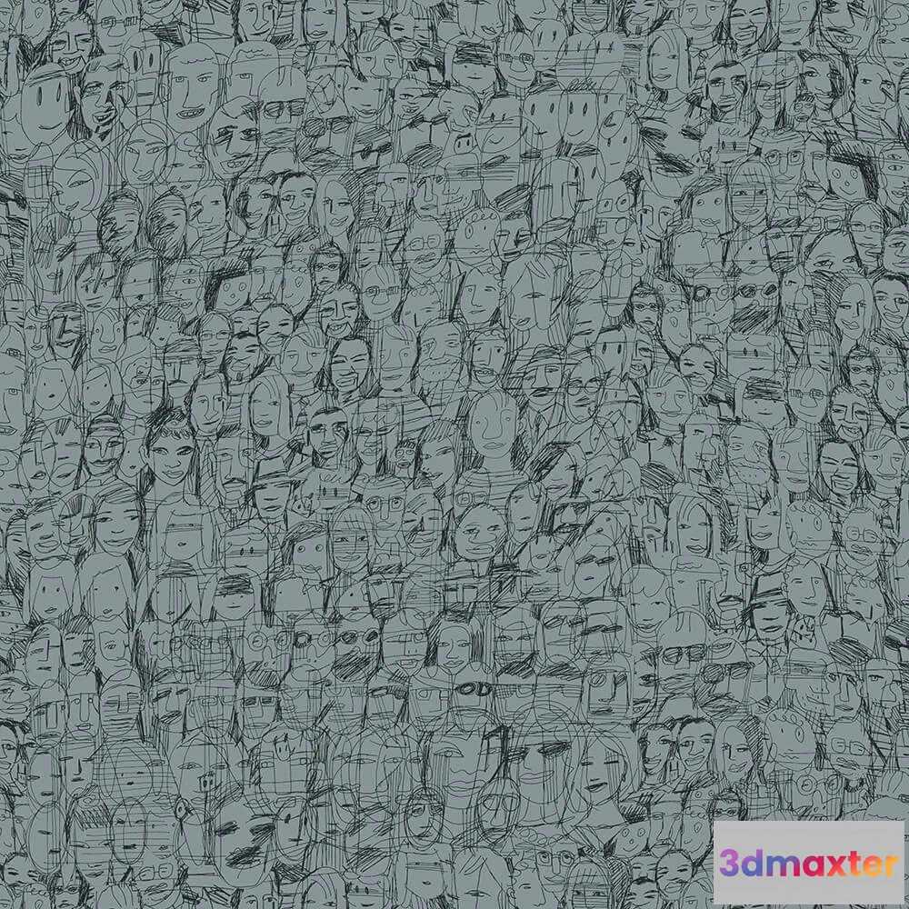 1682904 - Tres Tintas  - Wallpaper Mil Caras 1995-4 3D Max