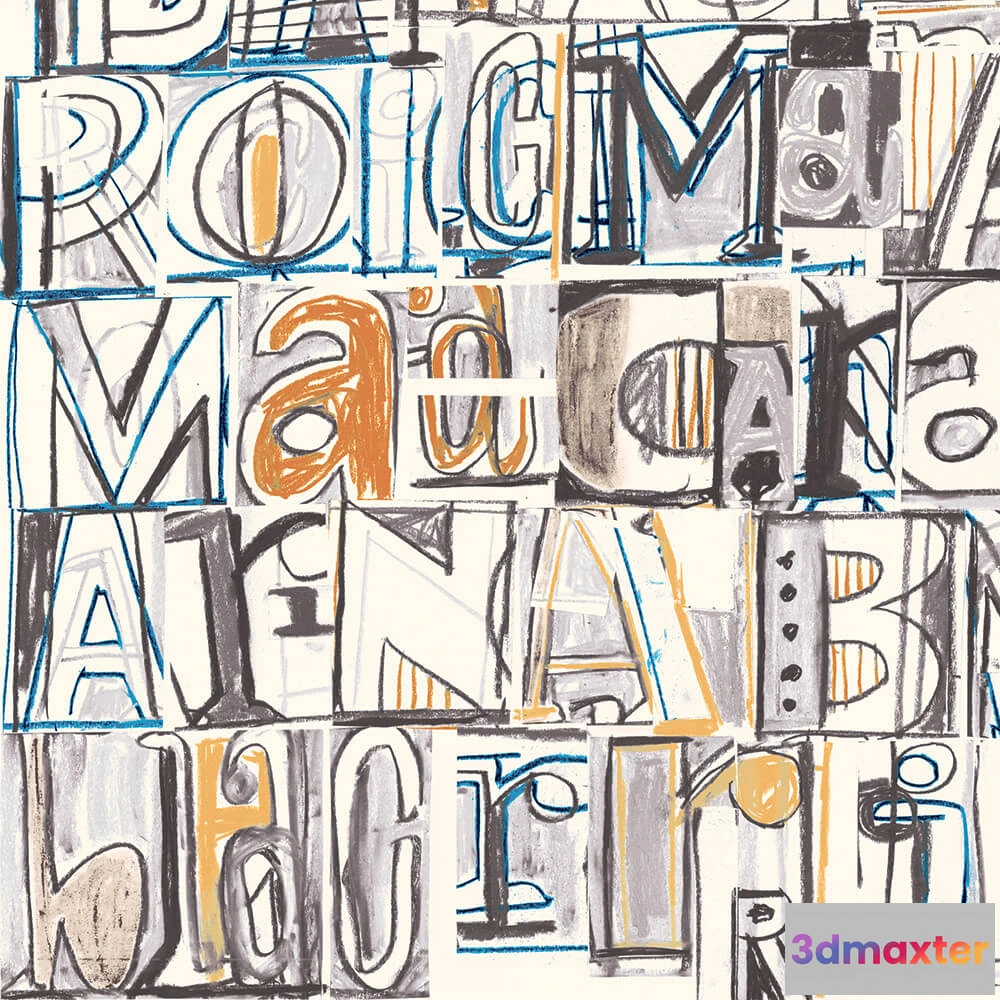 1682912 - Tres Tintas  - Wallpaper Lletras I Tipos 1990-1 3D Max