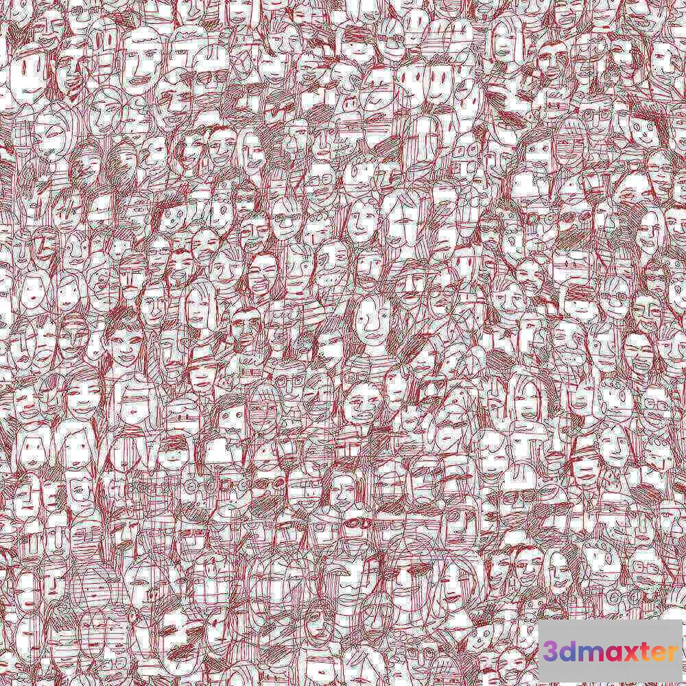 1682920 - Tres Tintas  - Wallpaper Mil Caras 1995-7 3D Max