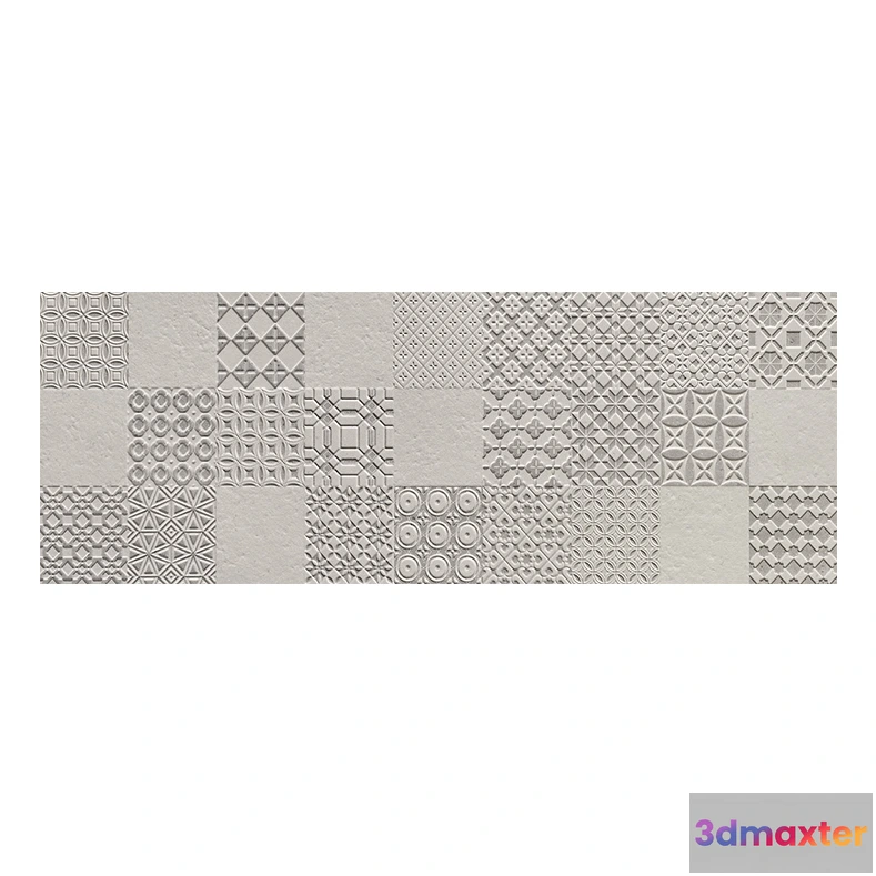 1683204 - Tubadzin - PS PP DS Integrally Grey 3D Max