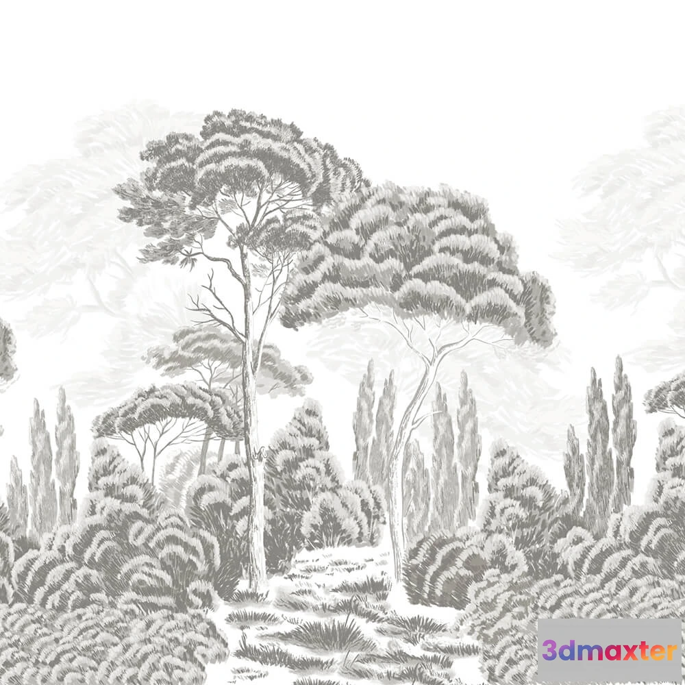 1683658 - Vinni - Wallpaper Cypresses 3D Max