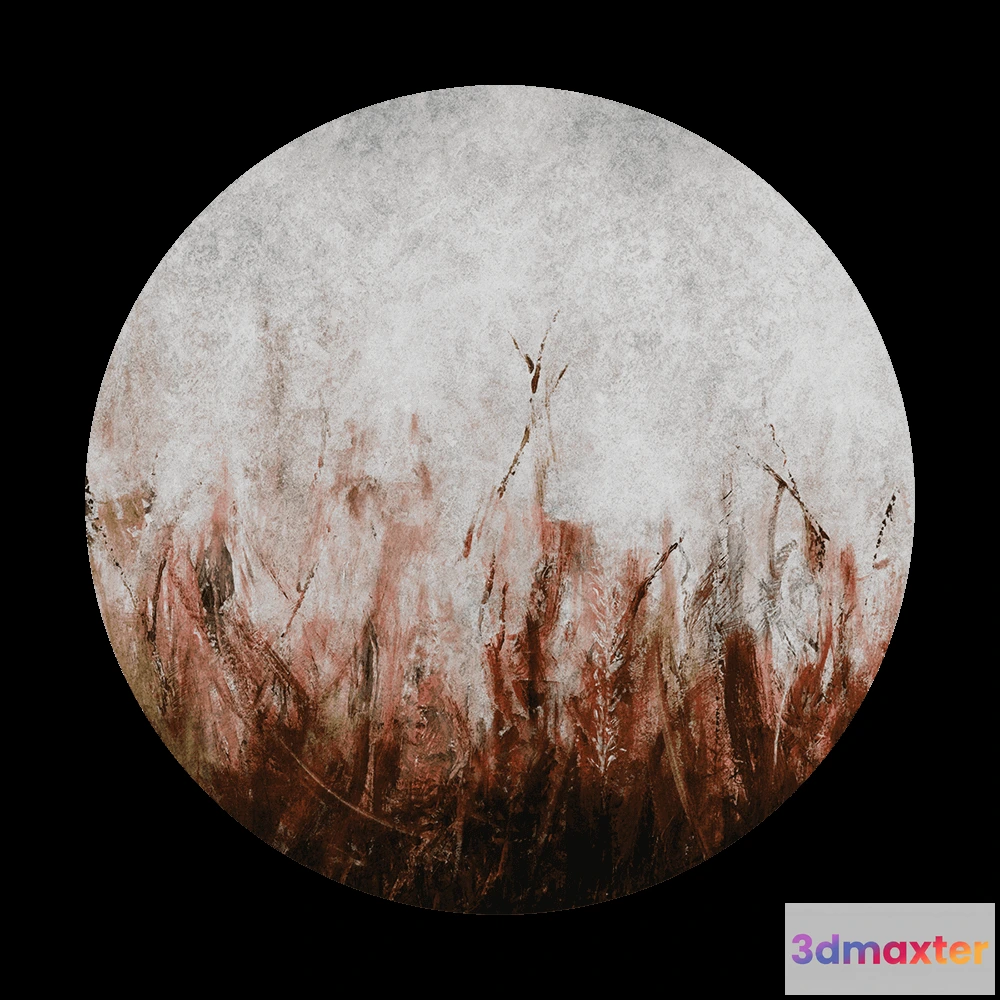 1683724 - Wall Art - Wallpaper Tosca Rust round 3D Max