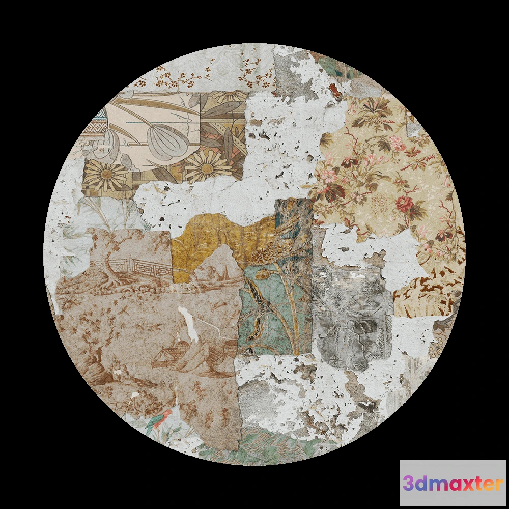 1683728 - Wall Art - Wallpaper Taurus round 3D Max