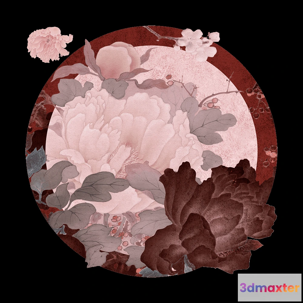 1683740 - Wall Art - Wallpaper Virgo round 3D Max