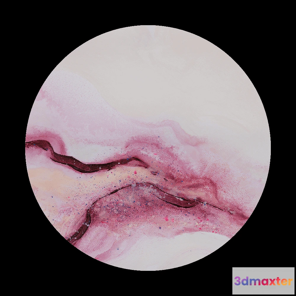 1683752 - Wall Art - Wallpaper Somnus round 3D Max