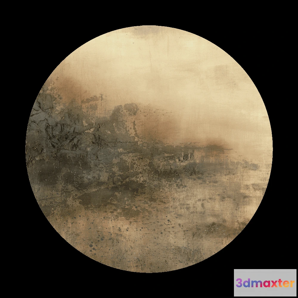 1683792 - Wall Art - Wallpaper Ristretto round 3D Max