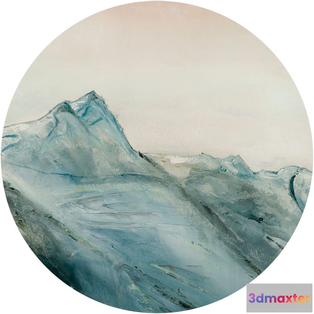 1683814 - Wall Art - Wallpaper Pinoli round 3D Max