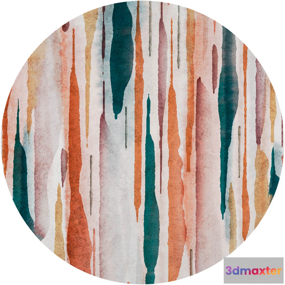 1683849 - Wall Art - Wallpaper Modan round 3D Max