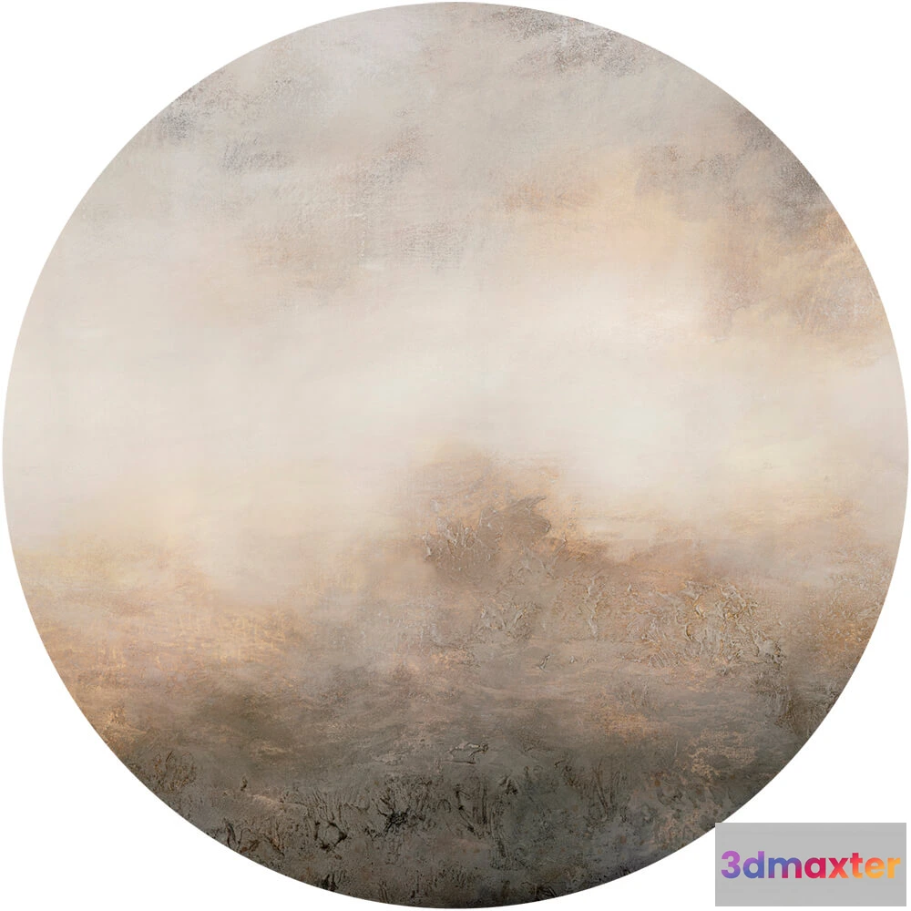 1683851 - Wall Art - Wallpaper Macchiato round 3D Max