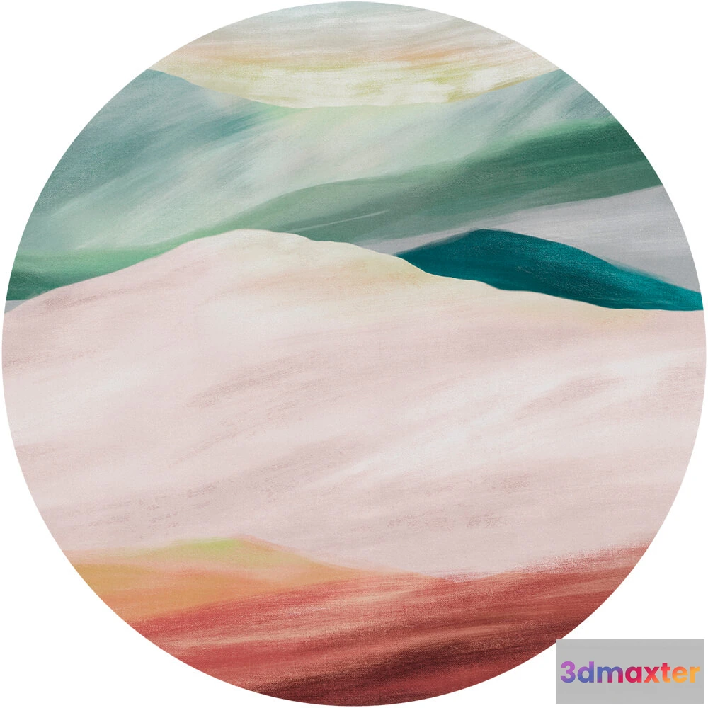 1683869 - Wall Art - Wallpaper Impression round 3D Max