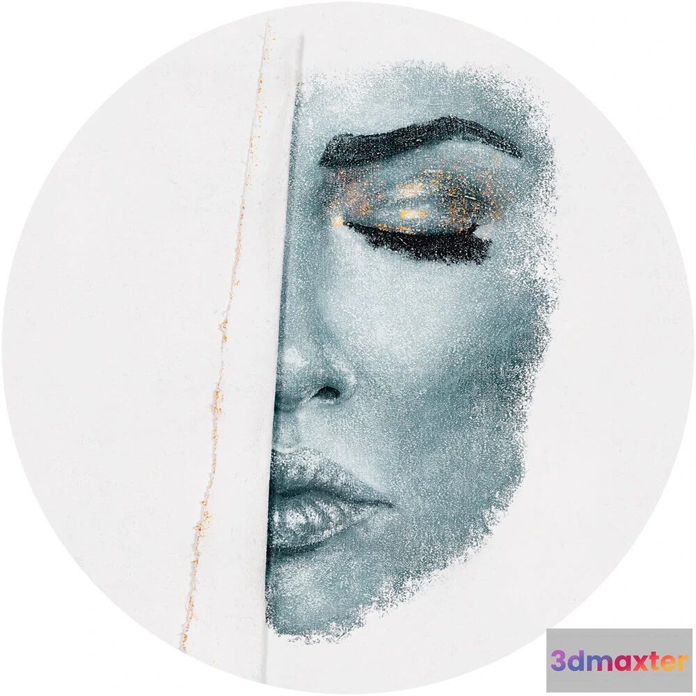 1683875 - Wall Art - Wallpaper Illusion round 3D Max