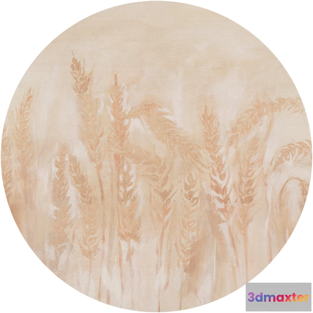 1683879 - Wall Art - Wallpaper Idyllo Light round 3D Max